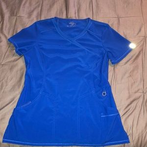Blue- scrub top